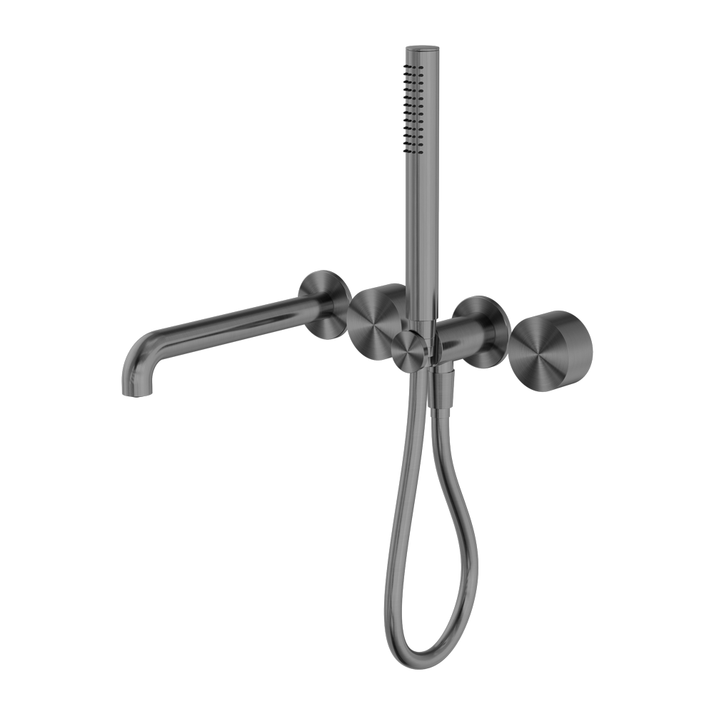 KARA PROGRESSIVE SHOWER SYSTEM SEPARATE PLATE WITH SPOUT 230/250MM GUN METAL