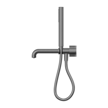 Kara Progressive Shower System Separate Plate With Spout 230/250MM Gun Metal
