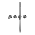 KARA PROGRESSIVE SHOWER SYSTEM SEPARATE PLATE WITH SPOUT 230/250MM GUN METAL