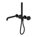 KARA PROGRESSIVE SHOWER SYSTEM SEPARATE PLATE WITH SPOUT 230/250MM MATTE BLACK
