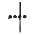 KARA PROGRESSIVE SHOWER SYSTEM SEPARATE PLATE WITH SPOUT 230/250MM MATTE BLACK