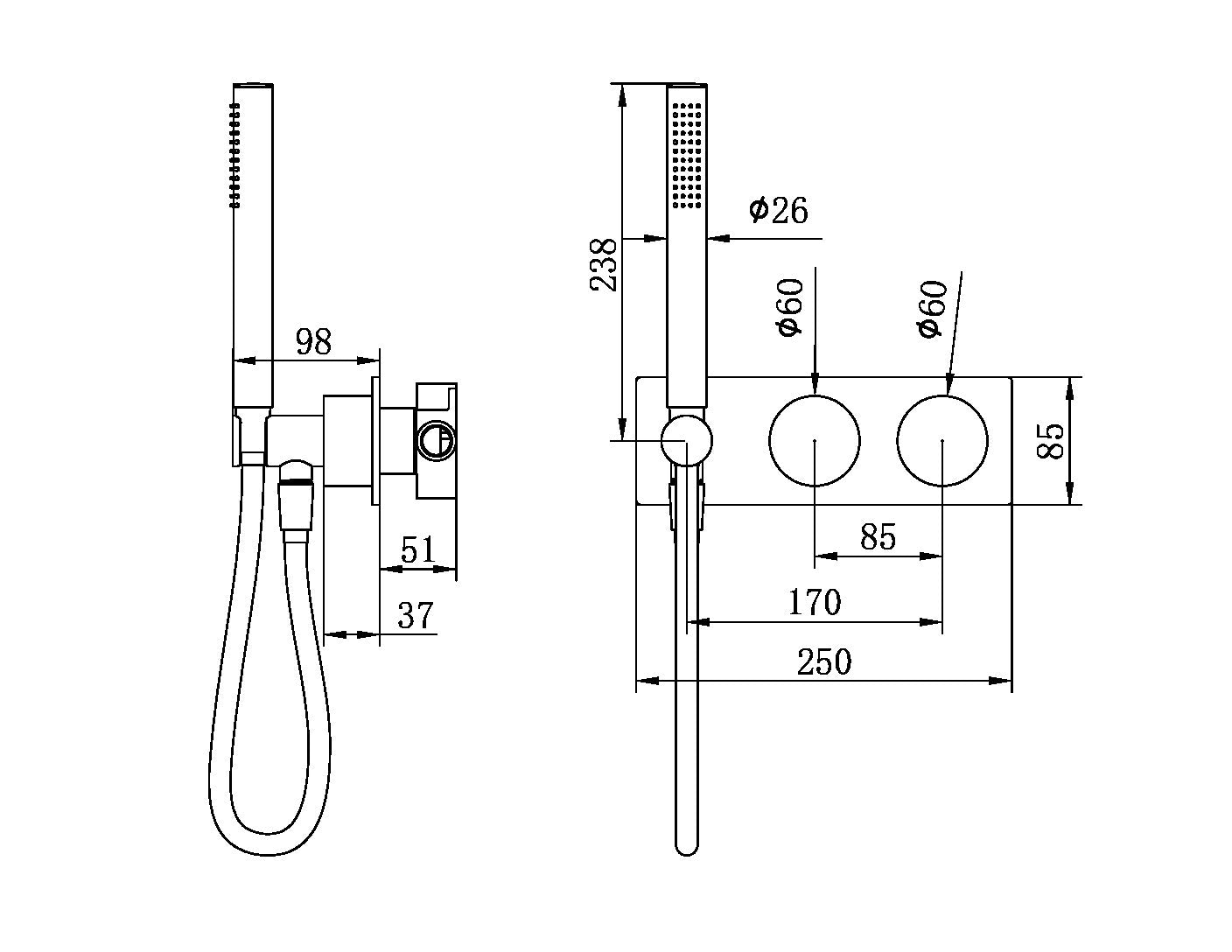 KARA PROGRESSIVE SHOWER SYSTEM CHROME