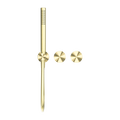 KARA PROGRESSIVE SHOWER SYSTEM SEPARATE PLATE BRUSHED GOLD