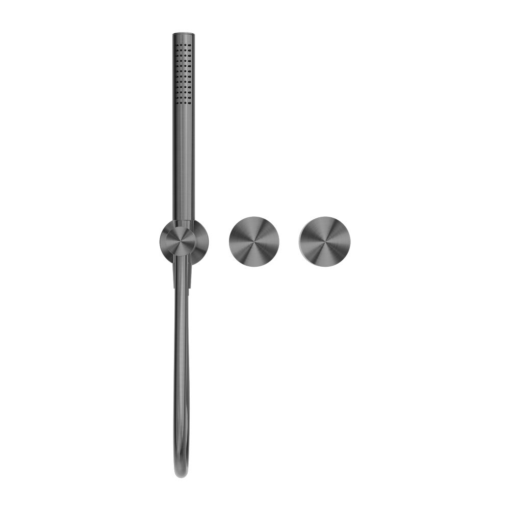 Kara Progressive Shower System Separate Plate Gun Metal