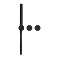 KARA PROGRESSIVE SHOWER SYSTEM SEPARATE PLATE MATTE BLACK