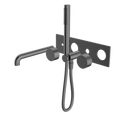 KARA PROGRESSIVE SHOWER SYSTEM WITH SPOUT 230/250MM TRIM KITS ONLY GUN METAL