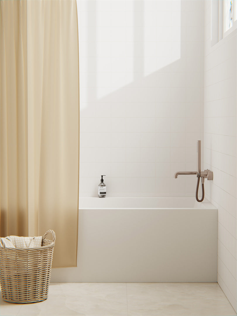 KARA PROGRESSIVE SHOWER SYSTEM SEPARATE PLATE WITH SPOUT 230/250MM BRUSHED BRONZE