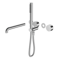 KARA PROGRESSIVE SHOWER SYSTEM SEPARATE PLATE WITH SPOUT 230/250MM TRIM KITS ONLY CHROME