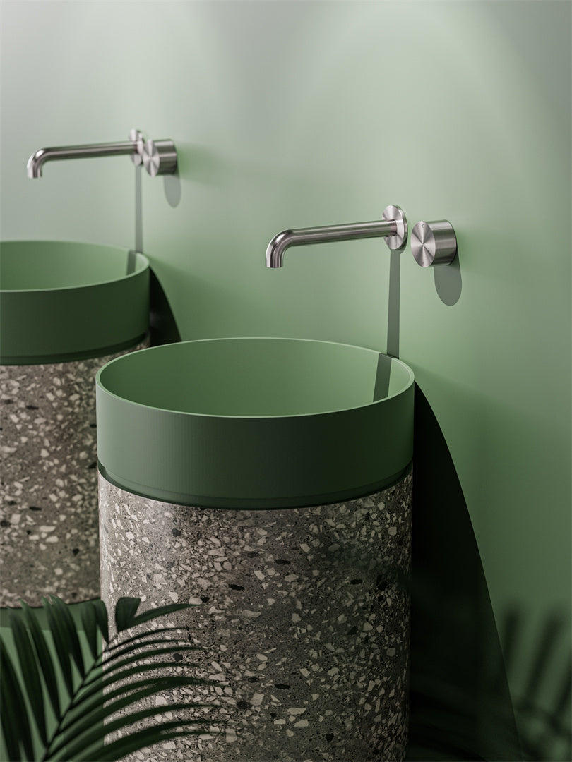 KARA PROGRESSIVE WALL BASIN/BATH SET 120/160/185/230/260MM CHROME