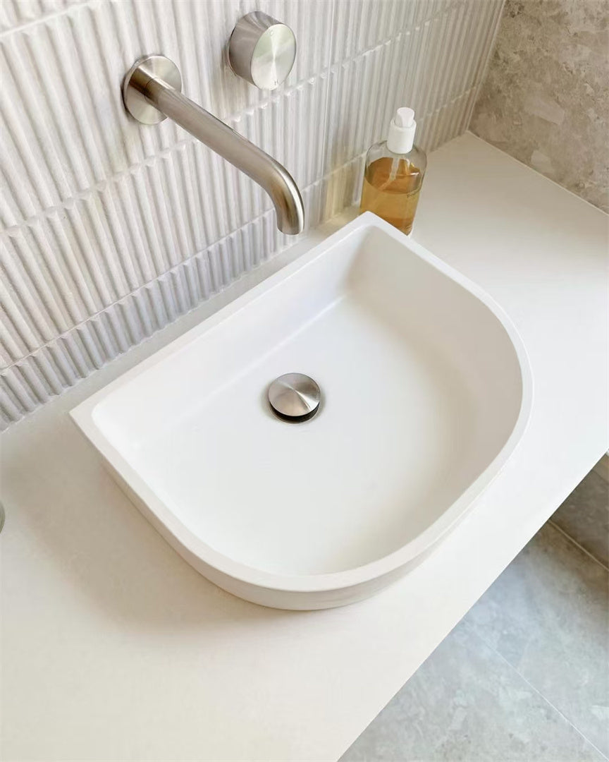 KARA PROGRESSIVE WALL BASIN/BATH SET 120/160/185/230/260MM BRUSHED NICKEL