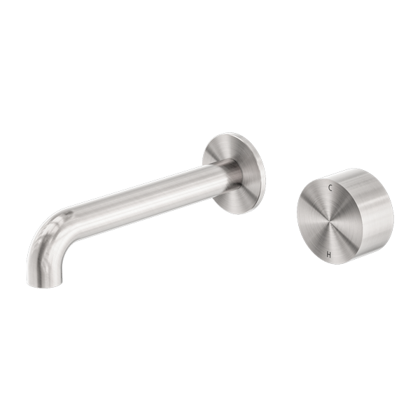 KARA PROGRESSIVE WALL BASIN/BATH SET 120/160/185/230/260MM BRUSHED NICKEL
