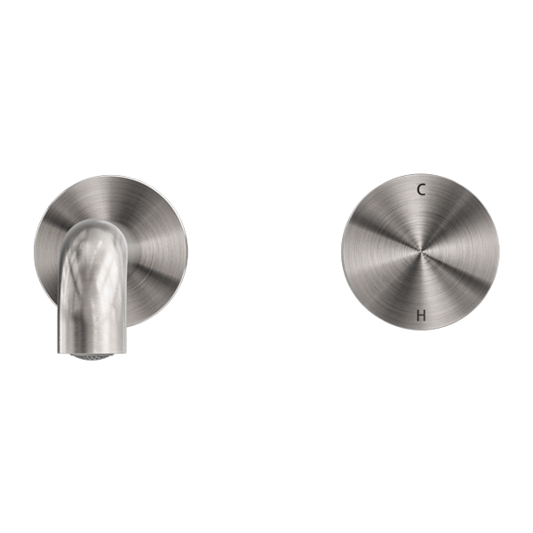 KARA PROGRESSIVE WALL BASIN/BATH SET 120/160/185/230/260MM BRUSHED NICKEL