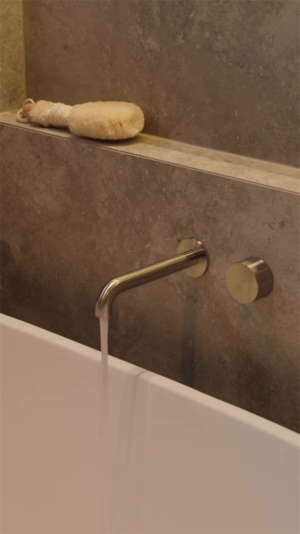 KARA PROGRESSIVE WALL BASIN/BATH SET 120/160/185/230/260MM BRUSHED NICKEL