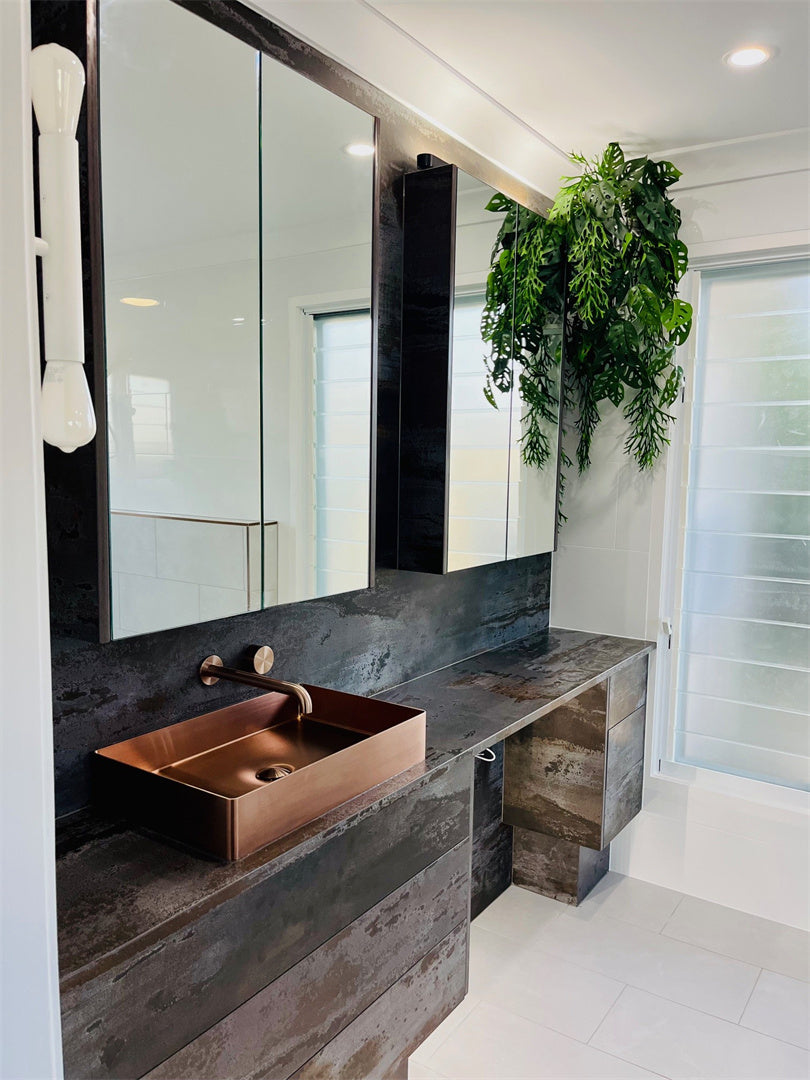 KARA PROGRESSIVE WALL BASIN/BATH SET 120/160/185/230/260MM BRUSHED BRONZE