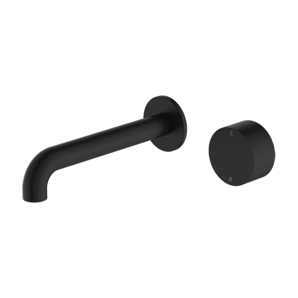 KARA PROGRESSIVE WALL BASIN/BATH SET 120/160/185/230/260MM MATTE BLACK