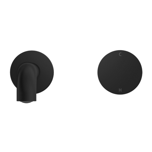 KARA PROGRESSIVE WALL BASIN/BATH SET 120/160/185/230/260MM MATTE BLACK