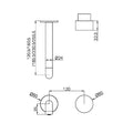 KARA PROGRESSIVE WALL BASIN/BATH SET TRIM KITS ONLY 120/160/185/230/260MM SPOUT CHROME