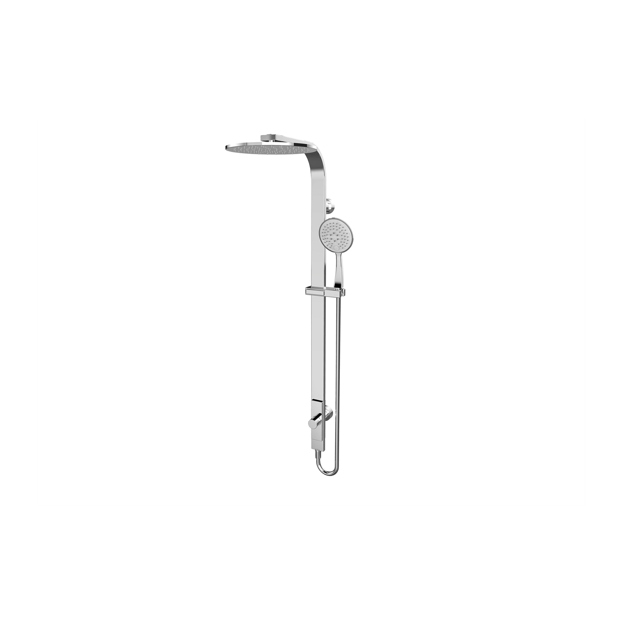ASTRA RAIN ROUND TWIN SHOWER SINGLE HOSE CHROME (NR281305ACH)