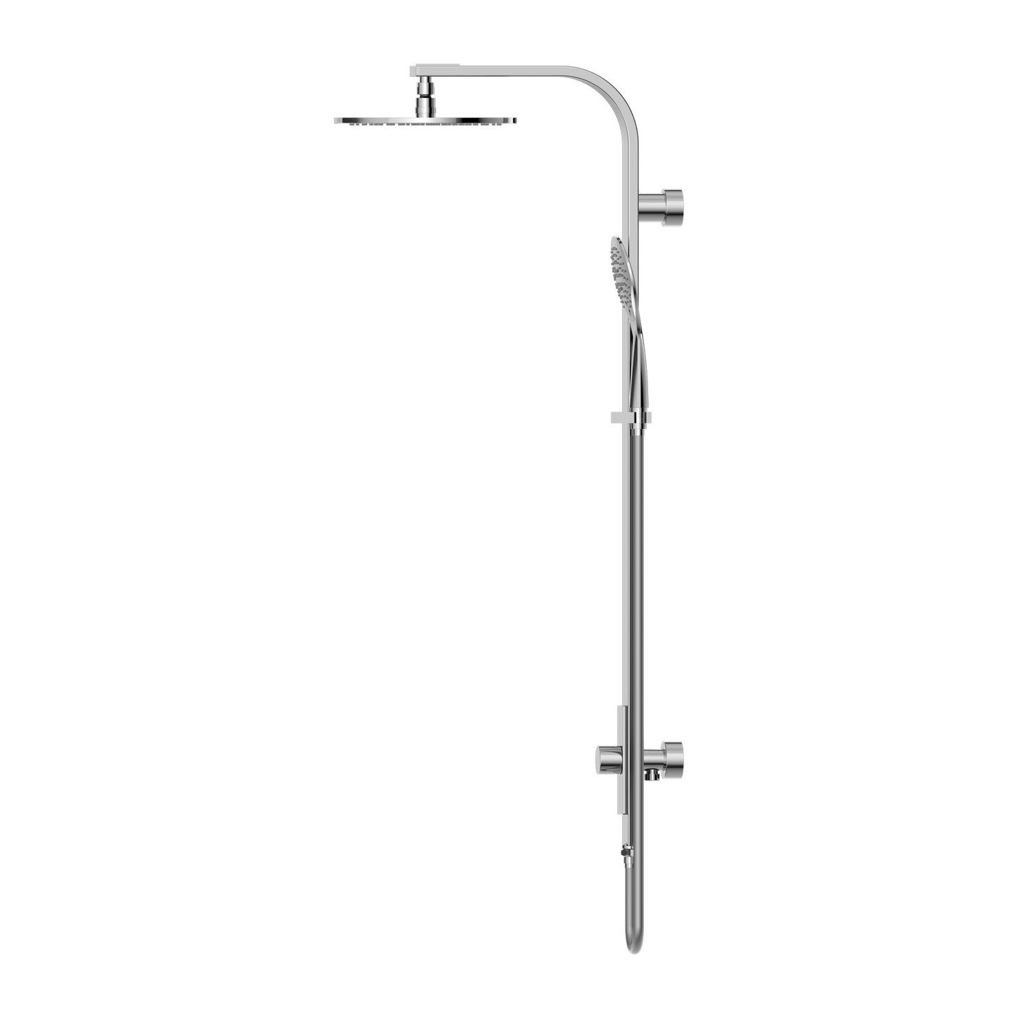 ASTRA RAIN ROUND TWIN SHOWER SINGLE HOSE CHROME (NR281305ACH)