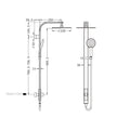 ASTRA RAIN ROUND TWIN SHOWER SINGLE HOSE CHROME (NR281305ACH)