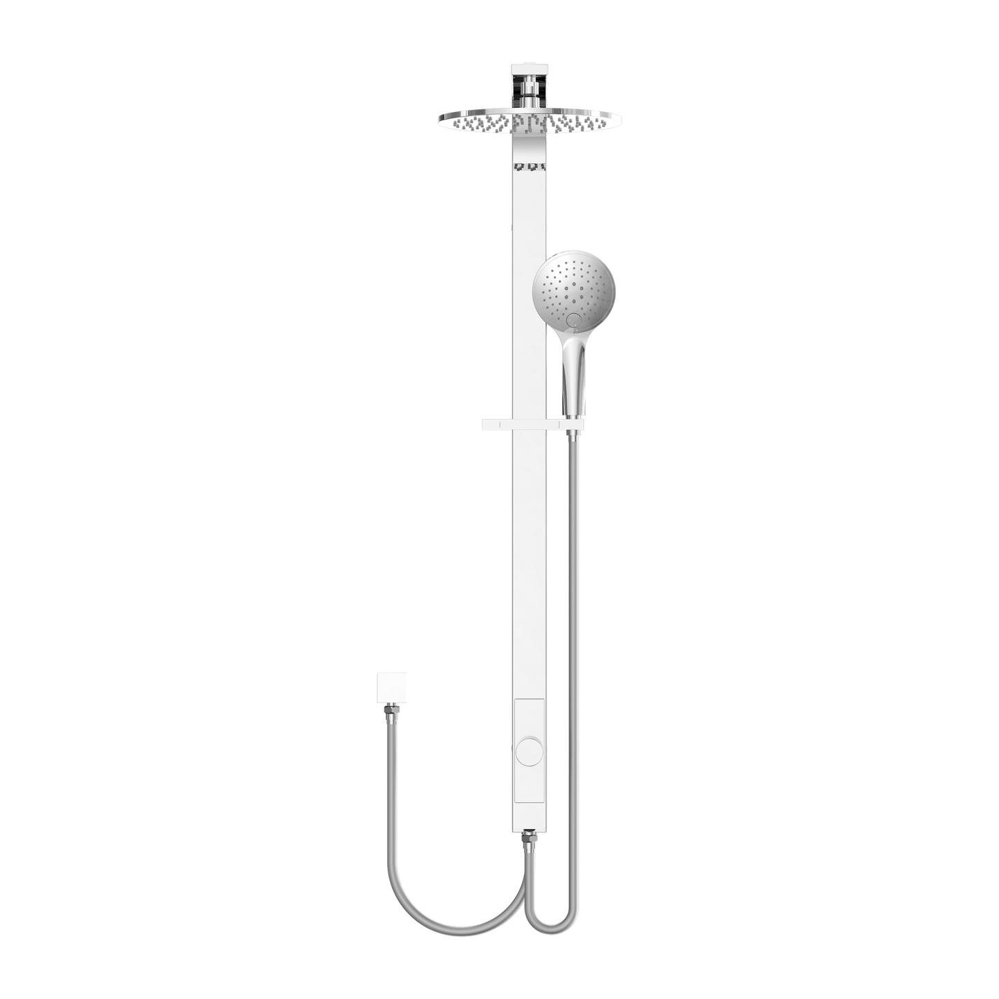 ASTRA RAIN ROUND TWIN SHOWER DOUBLE HOSE CHROME (NR281305BCH)