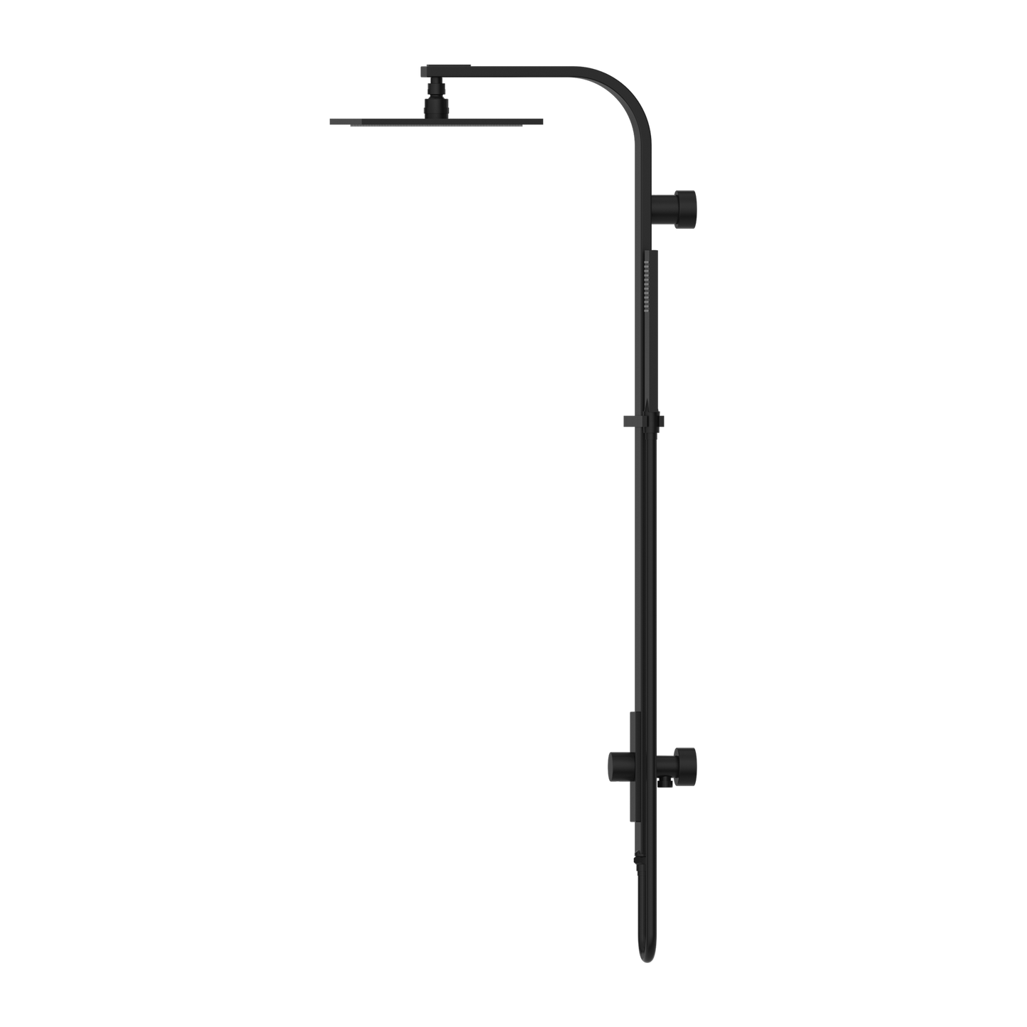 ASTRA RAIN SQUARE TWIN SHOWER SINGLE HOSE CHROME (NR281305CCH)