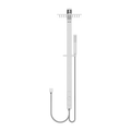 ASTRA RAIN SQUARE TWIN SHOWER DOUBLE HOSE CHROME (NR281305DCH)