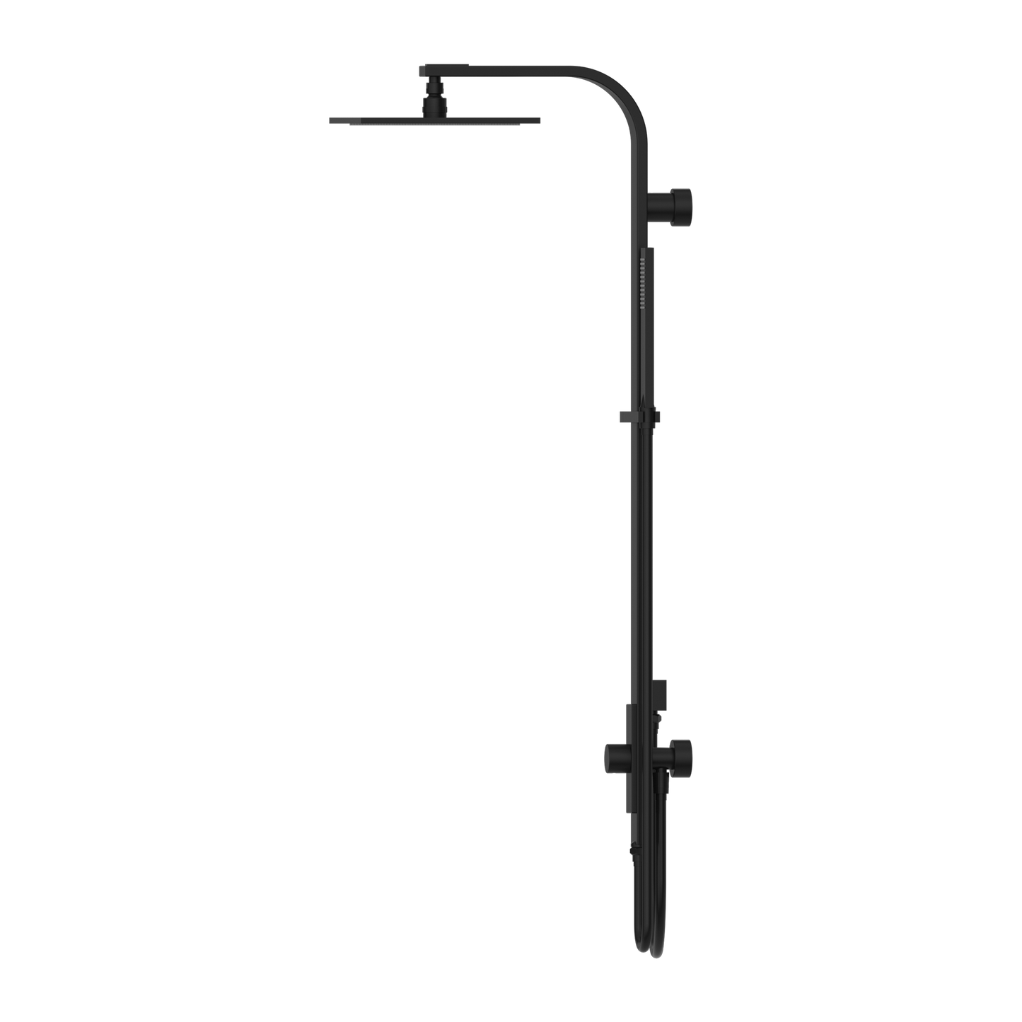 ASTRA RAIN SQUARE TWIN SHOWER DOUBLE HOSE CHROME (NR281305DCH)