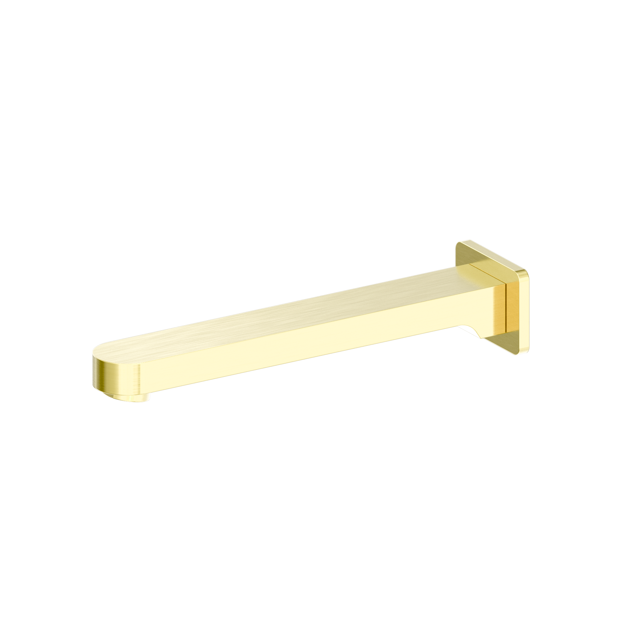 ECCO FIXED BATH SPOUT ONLY BRUSHED GOLD