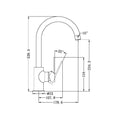 ECCO KITCHEN MIXER BRUSHED GOLD