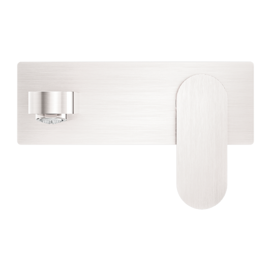 ECCO WALL BASIN/BATH MIXER BN (NR301307ABN) BRUSHED NICKEL