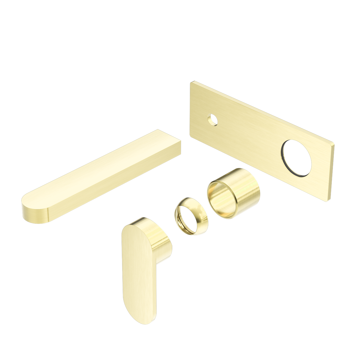 ECCO WALL BASIN/BATH MIXER TRIM KITS ONLY BG (NR301310ATBG) BRUSHED GOLD