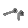 ECCO WALL BASIN/BATH MIXER SEPARATE BACK PLATE GUN METAL