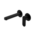 ECCO WALL BASIN/BATH MIXER SEPARATE BACK PLATE MATTE BLACK