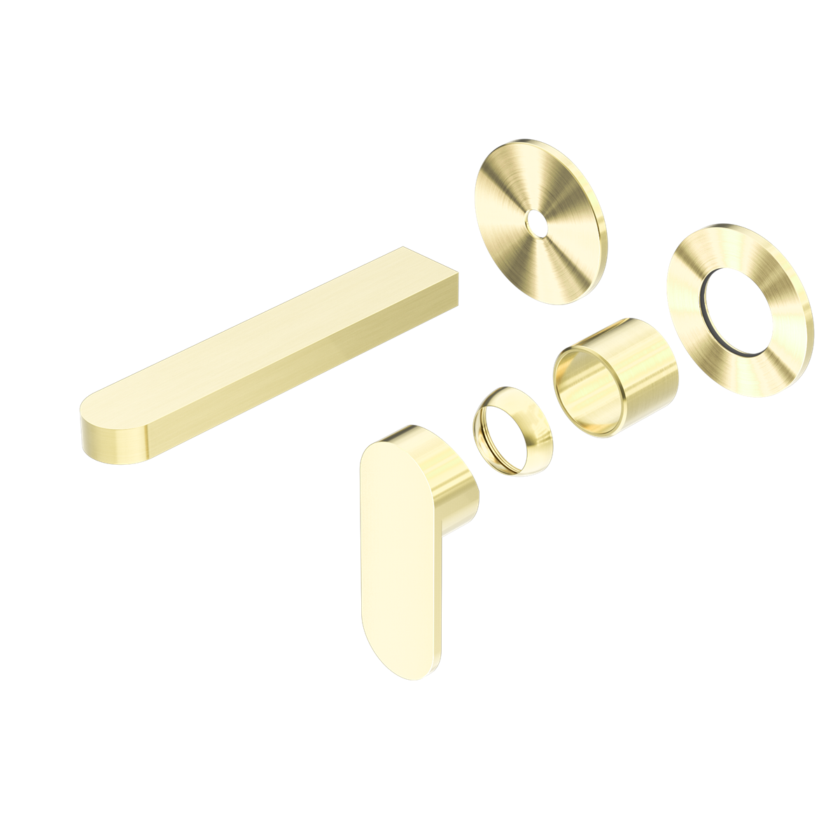 ECCO WALL BASIN/BATH MIXER SEPARATE BACK PLATE TRIM KITS ONLY BG (NR301310BTBG) BRUSHED GOLD