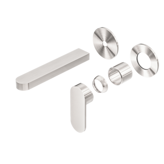 ECCO WALL BASIN/BATH MIXER SEPARATE BACK PLATE TRIM KITS ONLY BRUSHED NICKEL