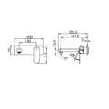 ECCO WALL BASIN/BATH MIXER TRIM KITS ONLY MATTE BLACK