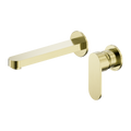 ECCO WALL BASIN/BATH MIXER SEPARATE BACK PLATE 60MM BRUSHED GOLD