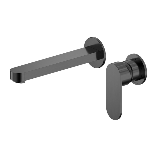 ECCO WALL BASIN/BATH MIXER SEPARATE BACK PLATE 60MM GUN METAL