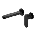 ECCO WALL BASIN/BATH MIXER SEPARATE BACK PLATE 60MM MATTE BLACK