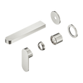 ECCO WALL BASIN/BATH MIXER SEPARATE BACK PLATE 60MM TRIM KITS ONLY BRUSHED NICKEL