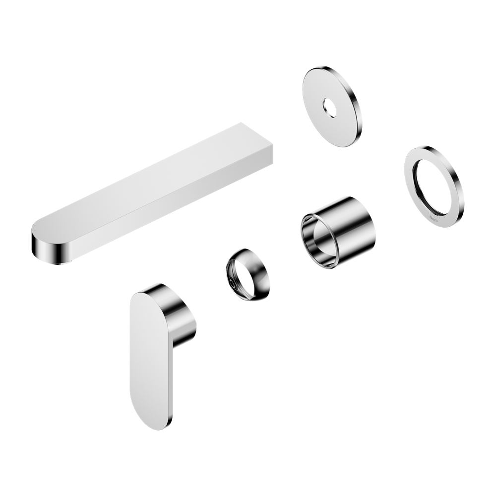 ECCO WALL BASIN/BATH MIXER SEPARATE BACK PLATE 60MM TRIM KITS ONLY CHROME