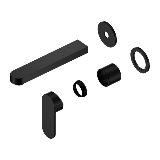ECCO WALL BASIN/BATH MIXER SEPARATE BACK PLATE 60MM TRIM KITS ONLY MATTE BLACK