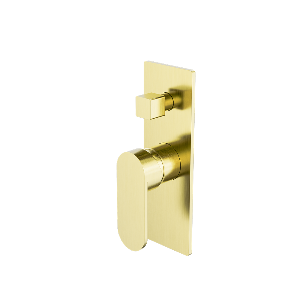 ECCO SHOWER MIXER WITH DIVERTOR BG (NR301311ABG) BRUSHED GOLD