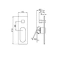 ECCO SHOWER MIXER WITH DIVERTOR TRIM KITS ONLY CHROME