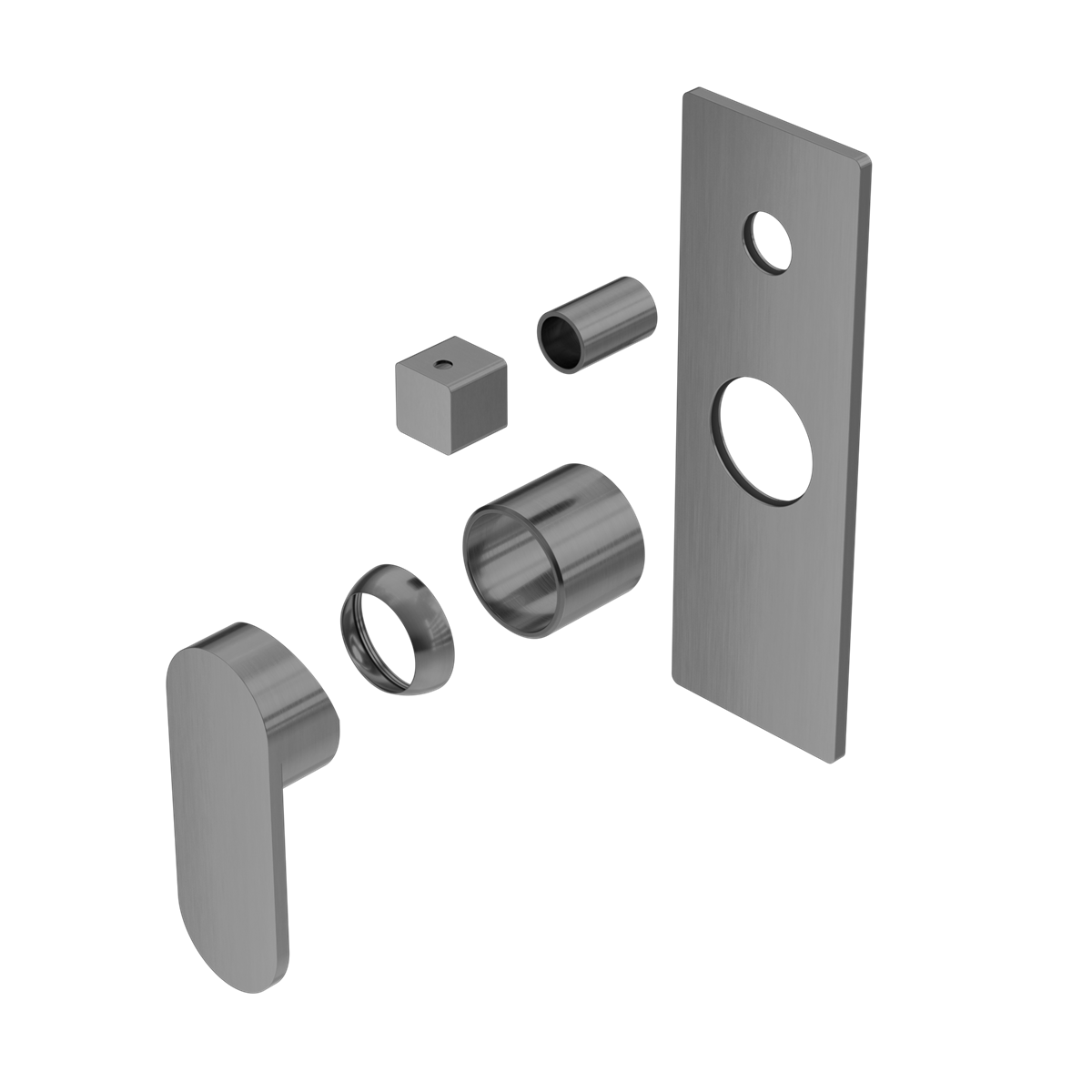 ECCO SHOWER MIXER WITH DIVERTOR TRIM KITS ONLY GM (NR301311ATGM) GUN METAL