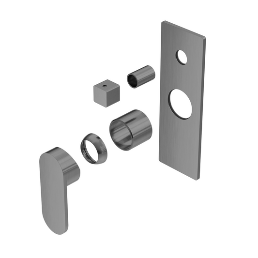 ECCO SHOWER MIXER WITH DIVERTOR TRIM KITS ONLY GM (NR301311ATGM) GUN METAL