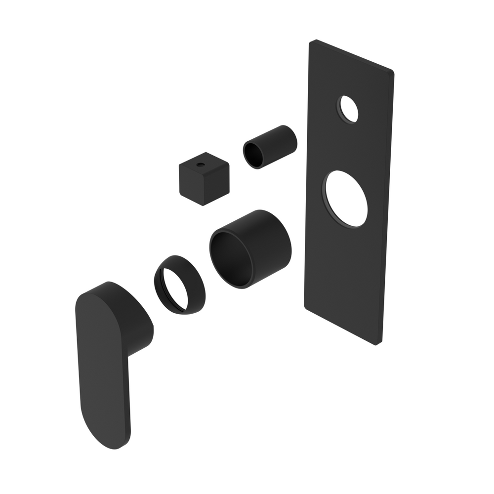 ECCO SHOWER MIXER WITH DIVERTOR TRIM KITS ONLY MATTE BLACK