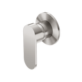 ECCO SHOWER MIXER 80MM ROUND PLATE BRUSHED NICKEL