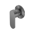 ECCO SHOWER MIXER 80MM ROUND PLATE GUN METAL